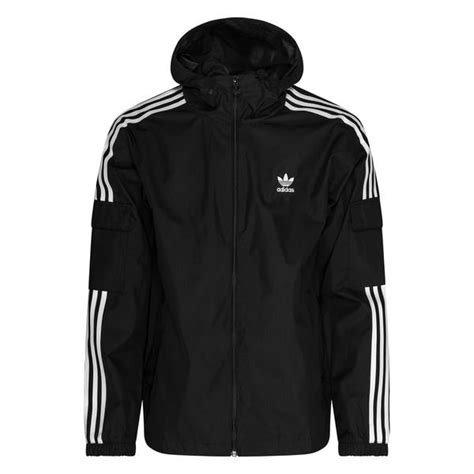 adidas windbreaker herren schwarz weiß|adidas originals classic windbreaker.